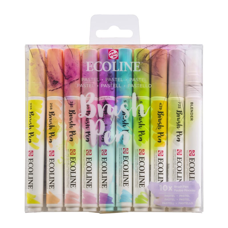 Ecoline Brush Pen set Pastel | 10 colours (11509801) - Image 1
